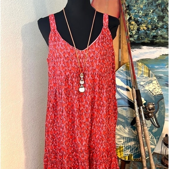 Joie,MSRP $278,Tiered,Flowing Gorgeous Tea Rose, Layer w/a Sweater! Large - Picture 8 of 13